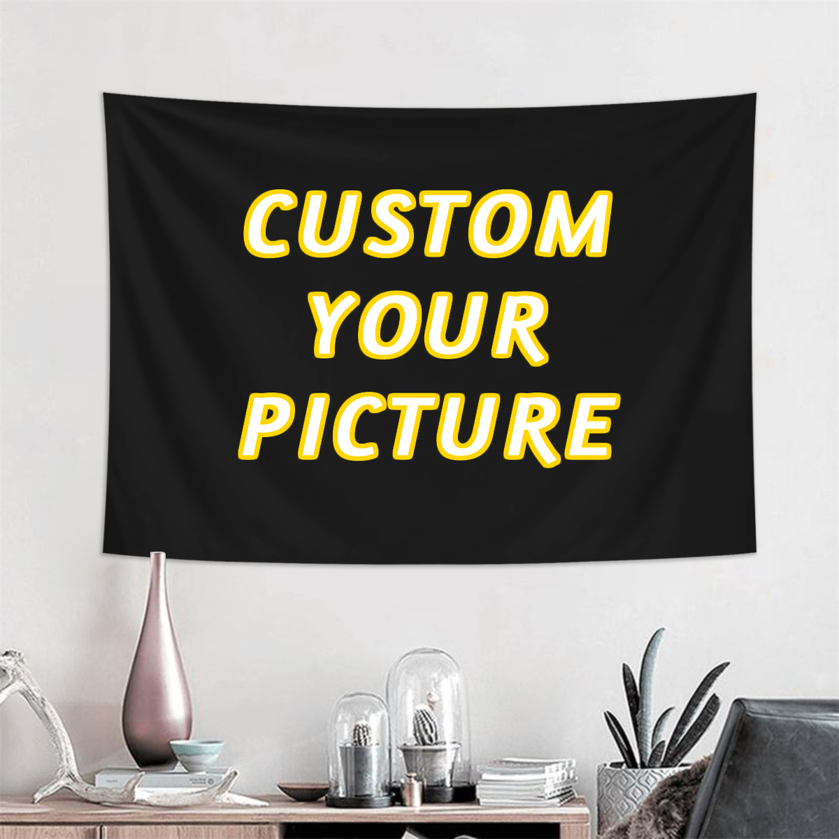 Halloween Party Supplies - 1pc Customized tapestries, customized banners and