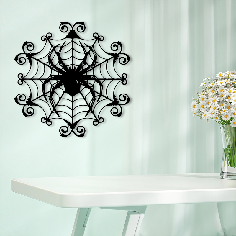1Vintage Spider Web Metal Wall - đánh giá và giá Spider Web Halloween Decoration