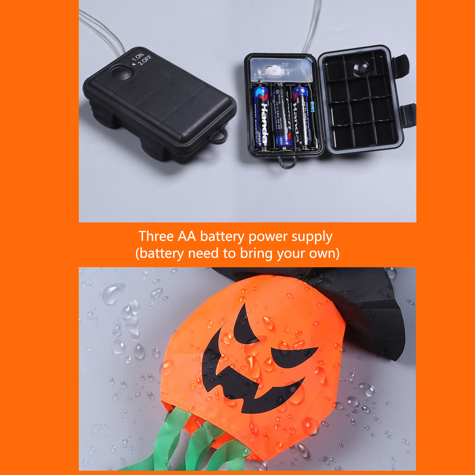 Halloween Decorative Lights Ha - đánh giá và giá Halloween Led String Lights Orange