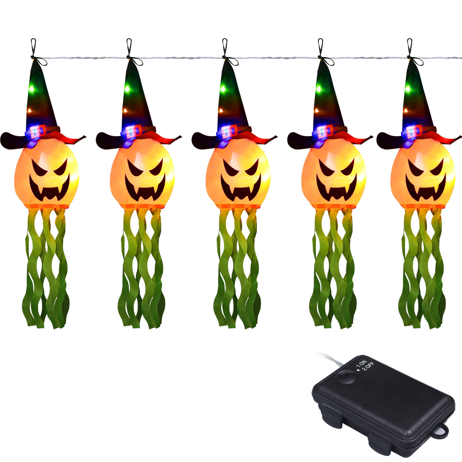 Halloween Decorative Lights Ha - đánh giá và giá Halloween Led String Lights Orange
