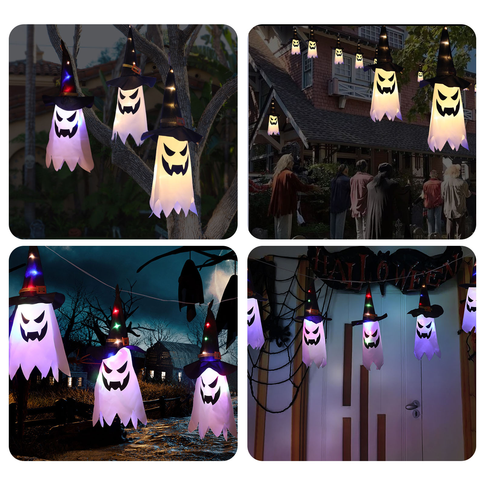 Halloween Decorative Lights Ha - đánh giá và giá Halloween Led String Lights Orange