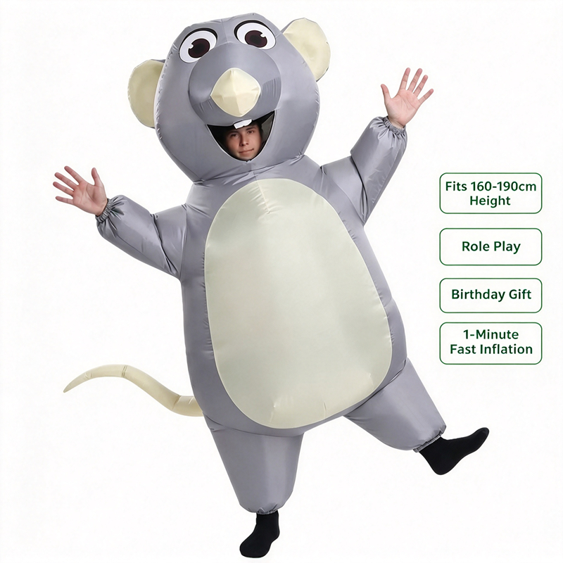 Adult Kids Inflatable Gray Mou - đánh giá và giá Halloween Costume Kids