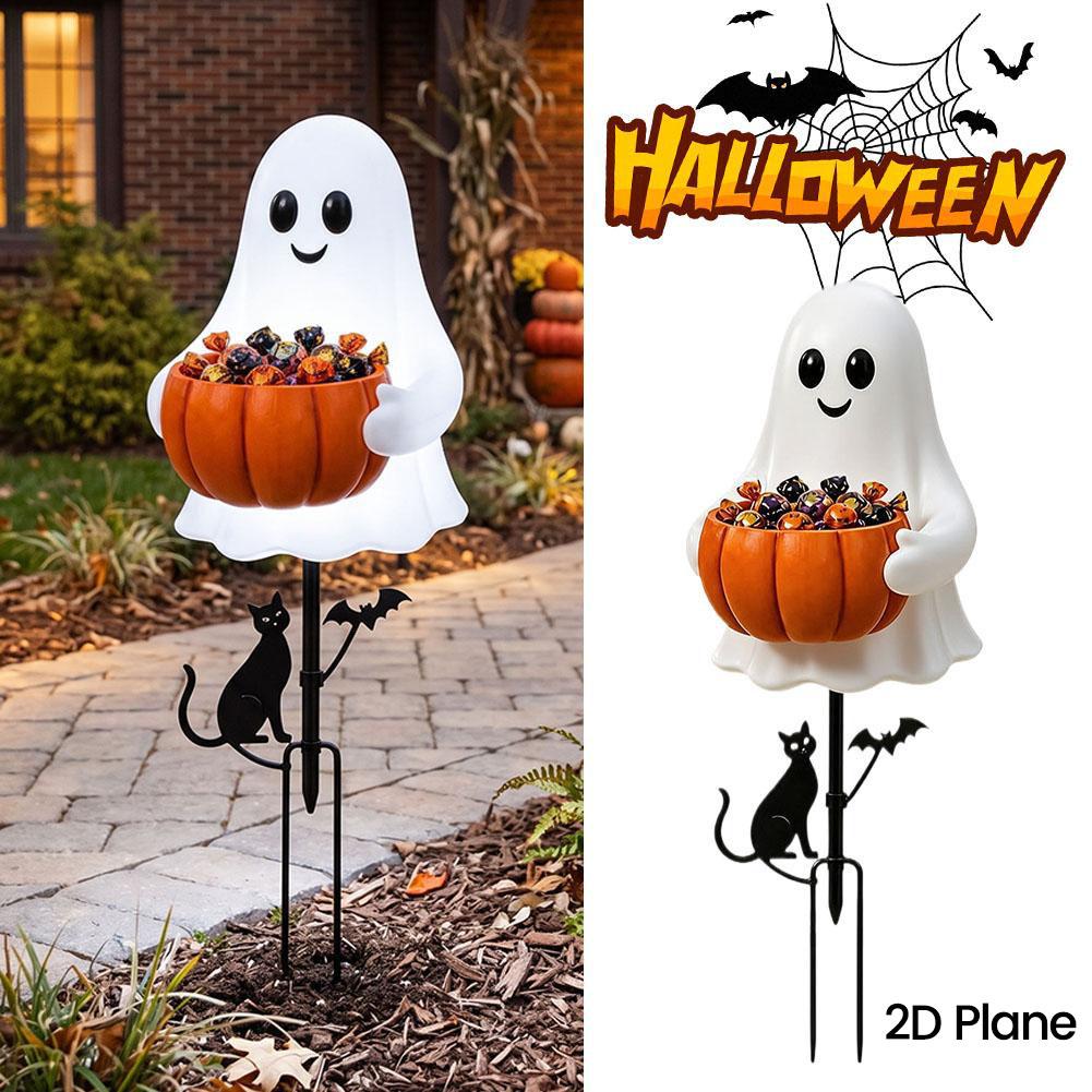 Halloween Ghost Candy Holder D - đánh giá và giá Halloween Pumpkin Decor Led