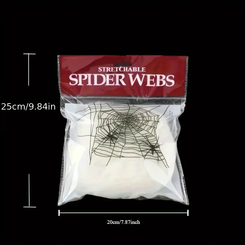 Stretchable Spider Webs With 2 - đánh giá và giá Spider Web Halloween Decoration