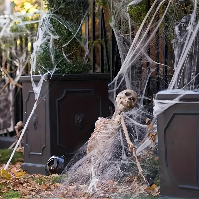 Stretchable Spider Webs With 2 - đánh giá và giá Spider Web Halloween Decoration
