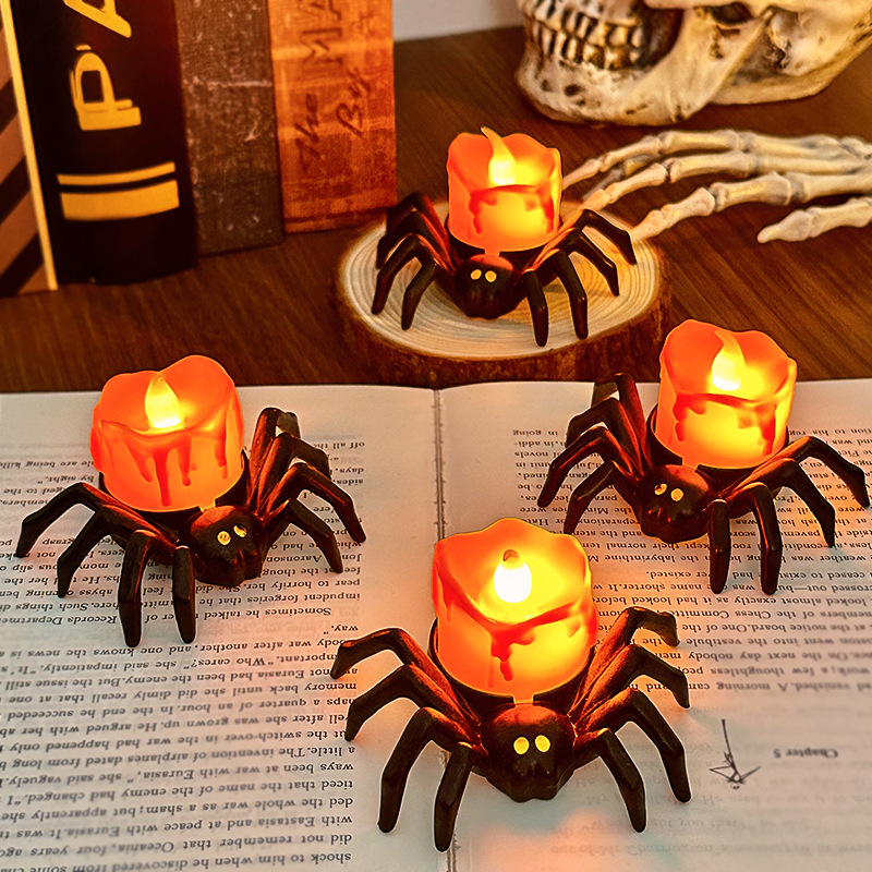 1/2pcs LED Candle Lamp Plastic - đánh giá và giá Halloween Pumpkin Decor Led
