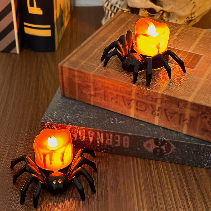 1/2pcs LED Candle Lamp Plastic - đánh giá và giá Halloween Pumpkin Decor Led