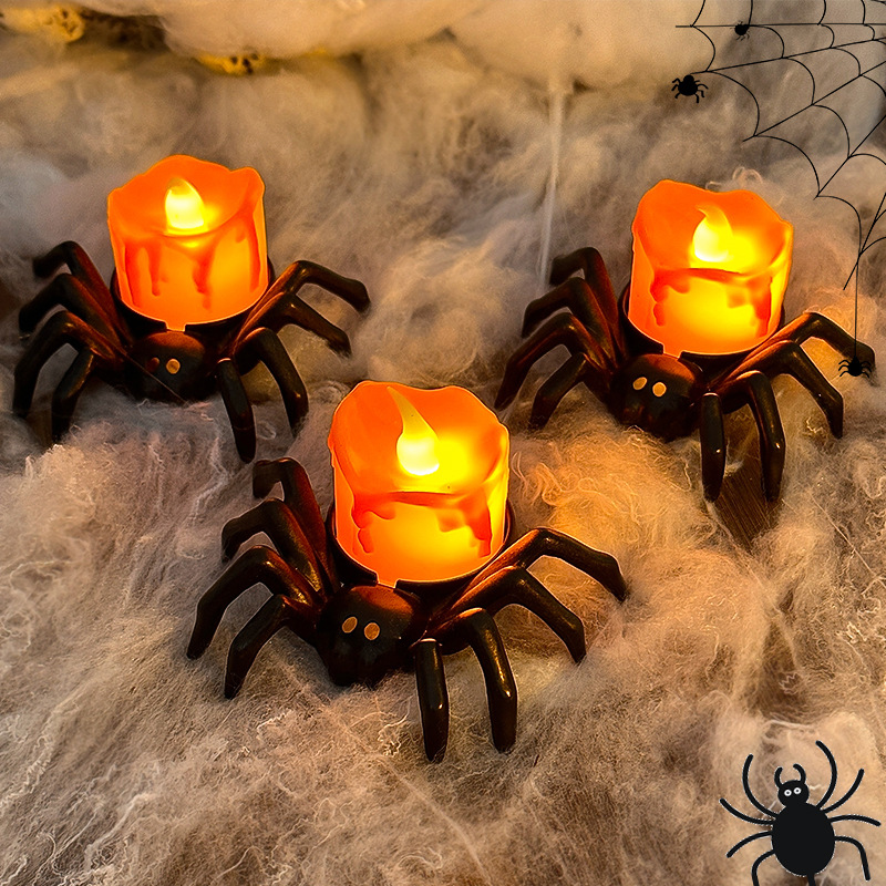 1/2pcs LED Candle Lamp Plastic - đánh giá và giá Halloween Pumpkin Decor Led