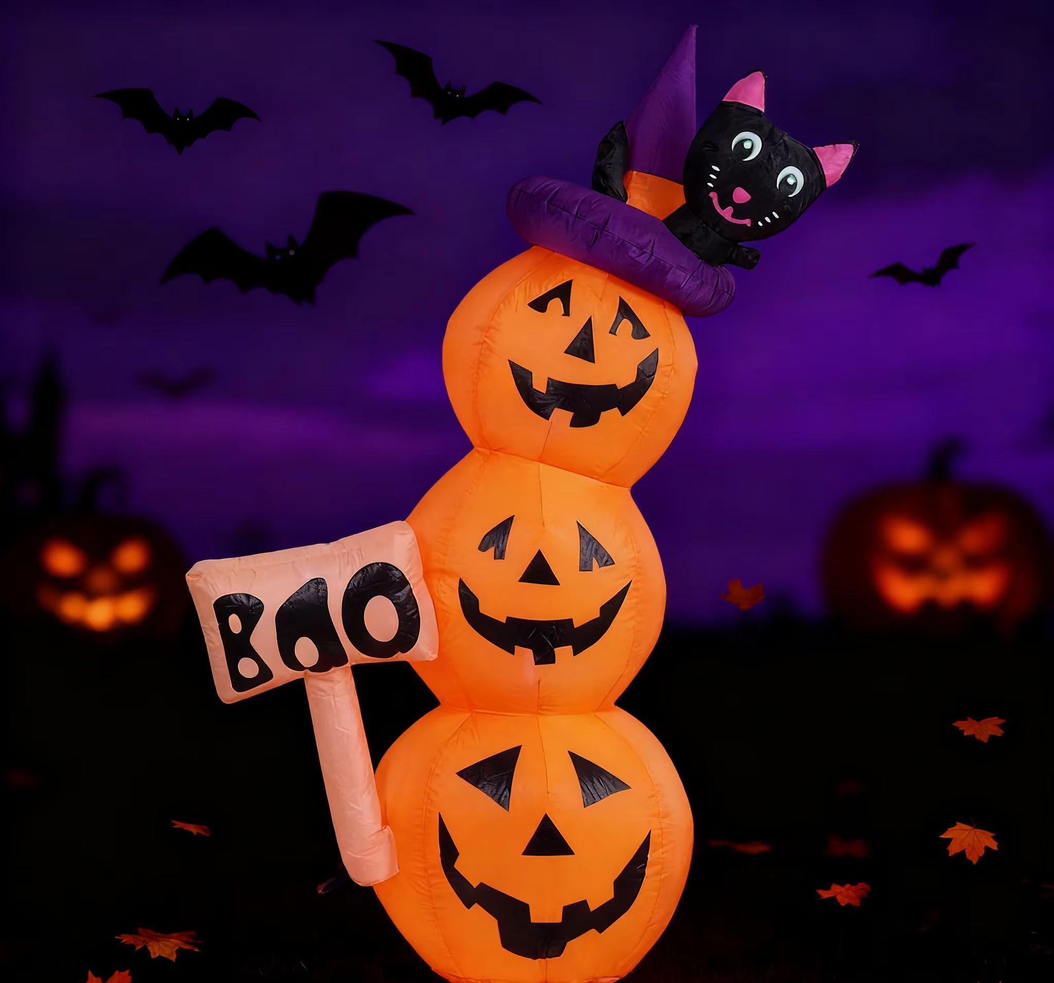 5.2ft / 1.6m Halloween Inflata - đánh giá và giá Halloween Pumpkin Decor Led
