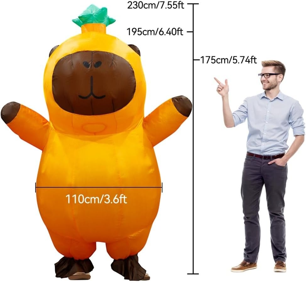 Capybara Inflatable Costume Ad - đánh giá và giá Halloween Costume Adult