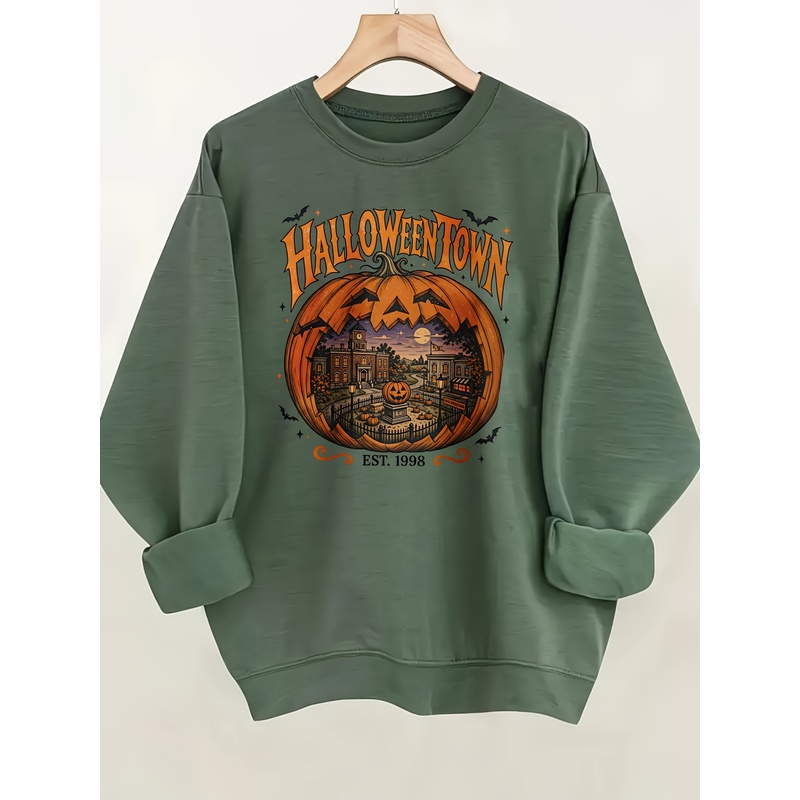 Summer Halloween Town Printed  - đánh giá và giá Pumpkin Lantern Halloween