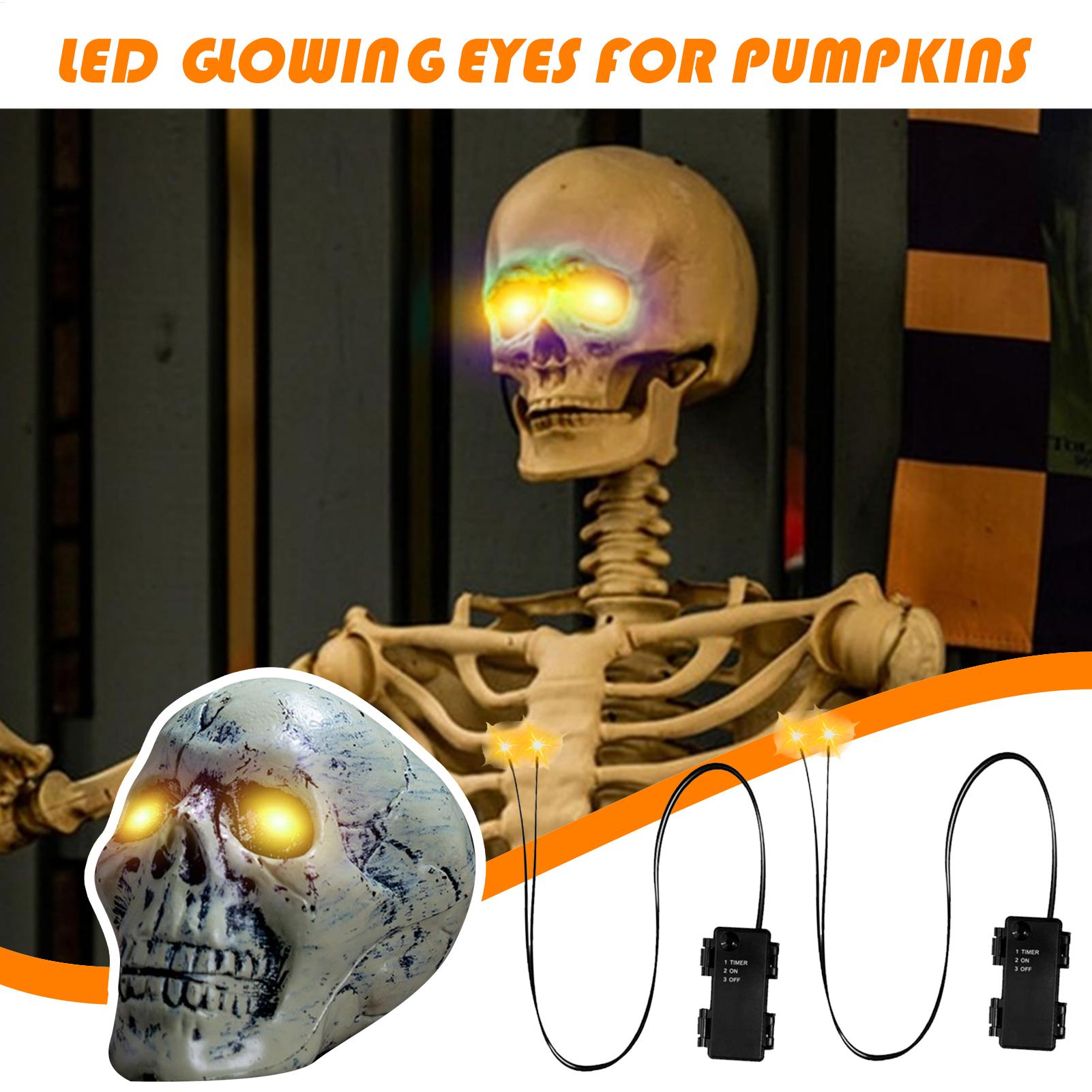 1PC Glowing Eyes Halloween Lig - đánh giá và giá Halloween Pumpkin Decor Led