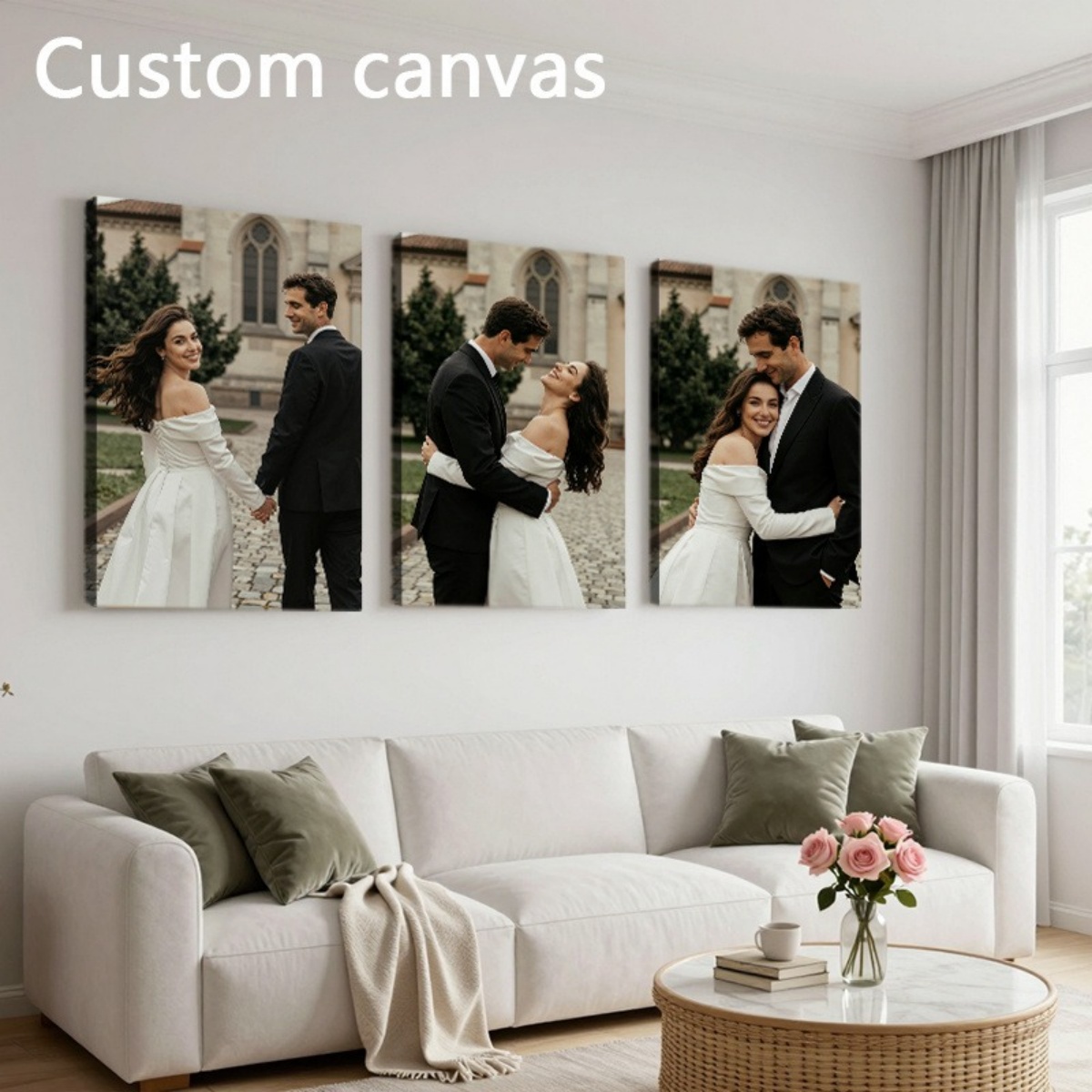 Set of 3 Custom Photo Canvas P - đánh giá và giá Halloween Party Supplies