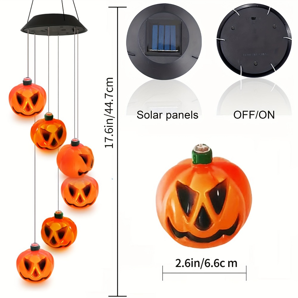 Solar-Powered Halloween Pumpki - đánh giá và giá Halloween Pumpkin Decor Led