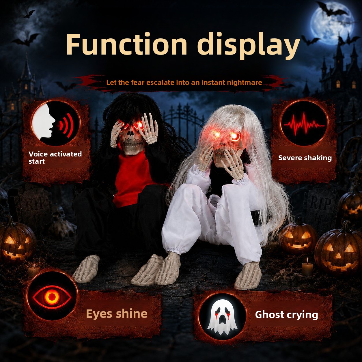 Halloween Outdoor Garden Sitti - đánh giá và giá Halloween Skeleton Decoration