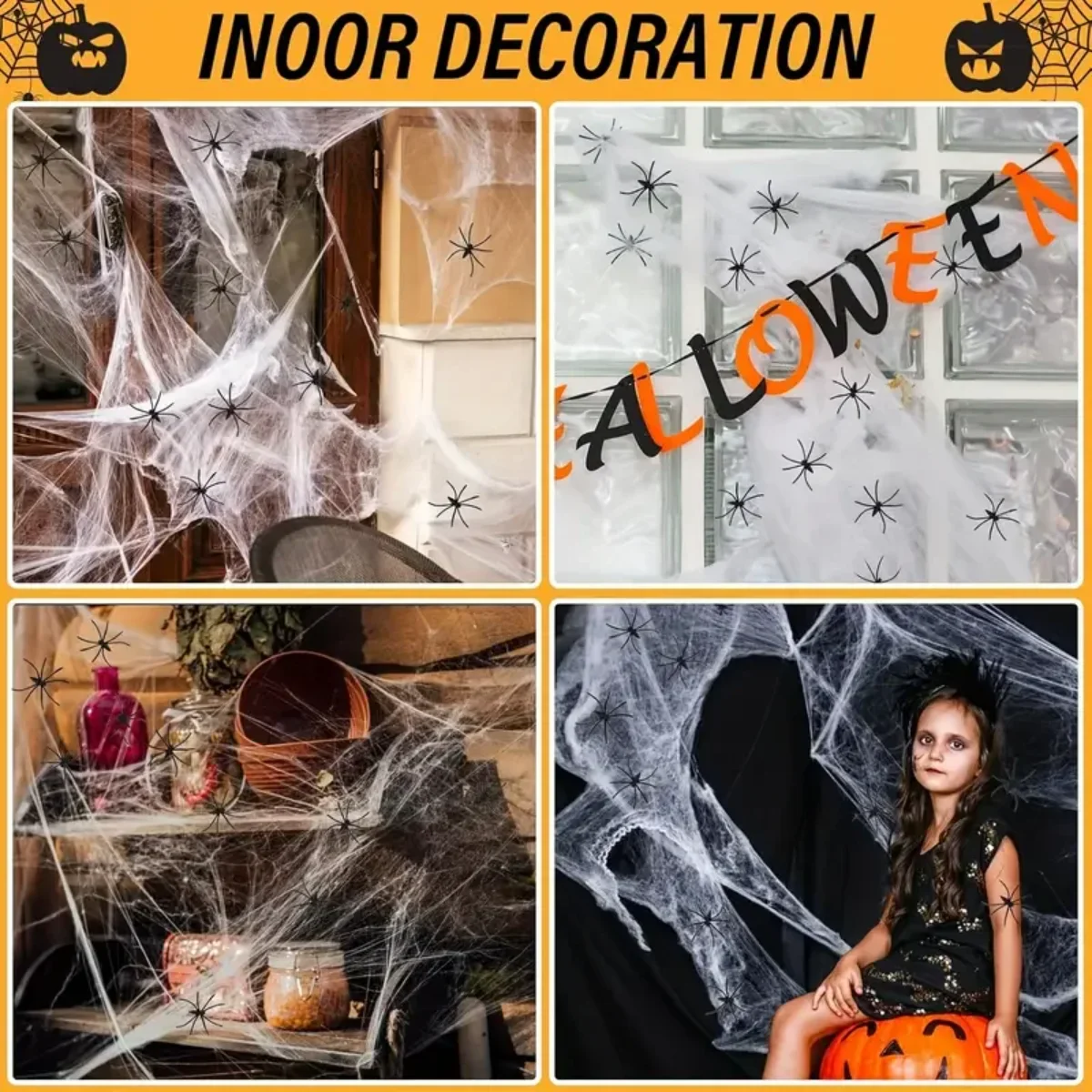 1-20PCS Halloween Decoration S - đánh giá và giá Spider Web Halloween Decoration
