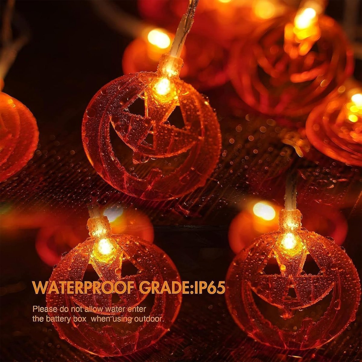 1pc 20LED Orange Flat Hollow H - đánh giá và giá Halloween Led String Lights Orange