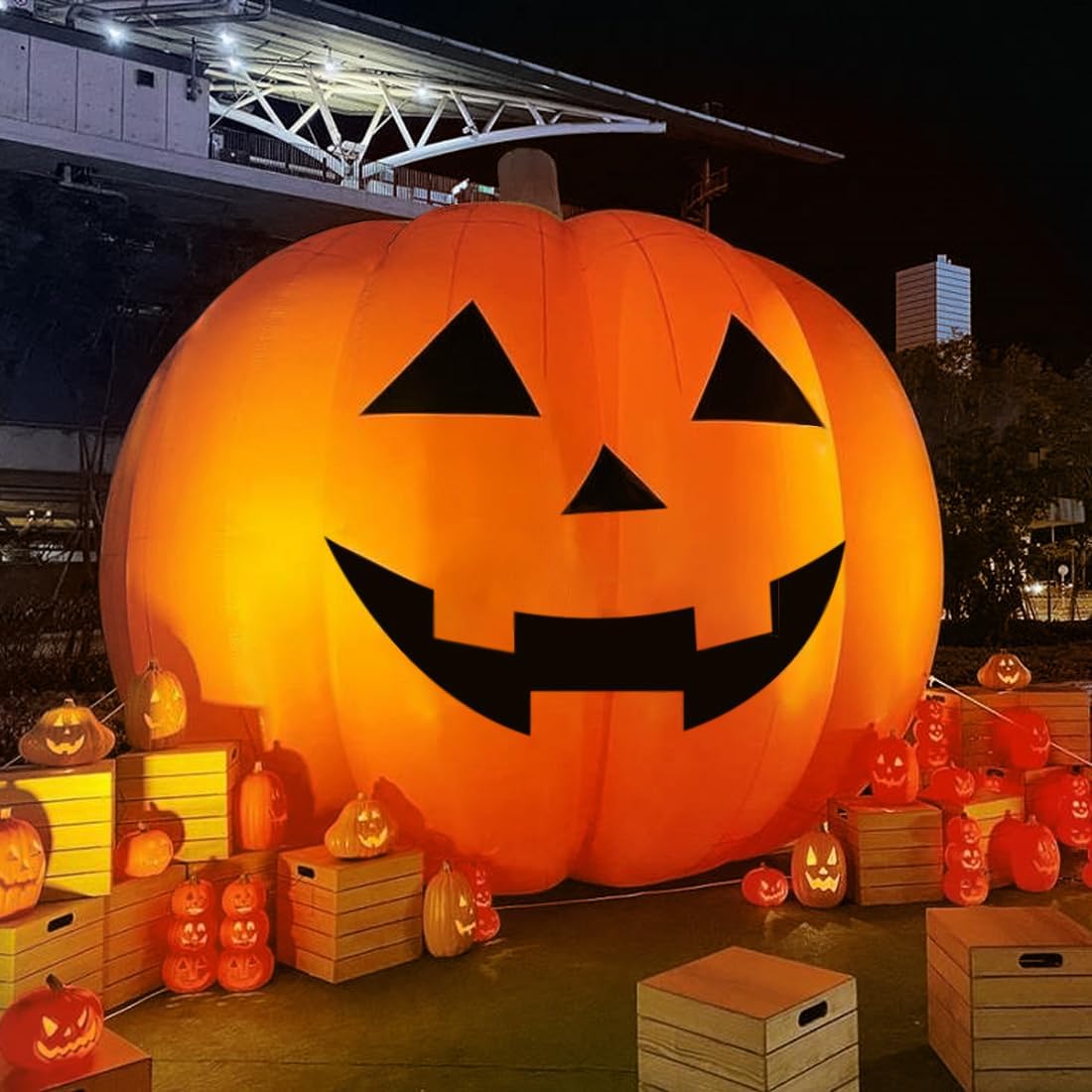 Giant 10Ft Halloween Inflatabl - đánh giá và giá Halloween Pumpkin Decor Led