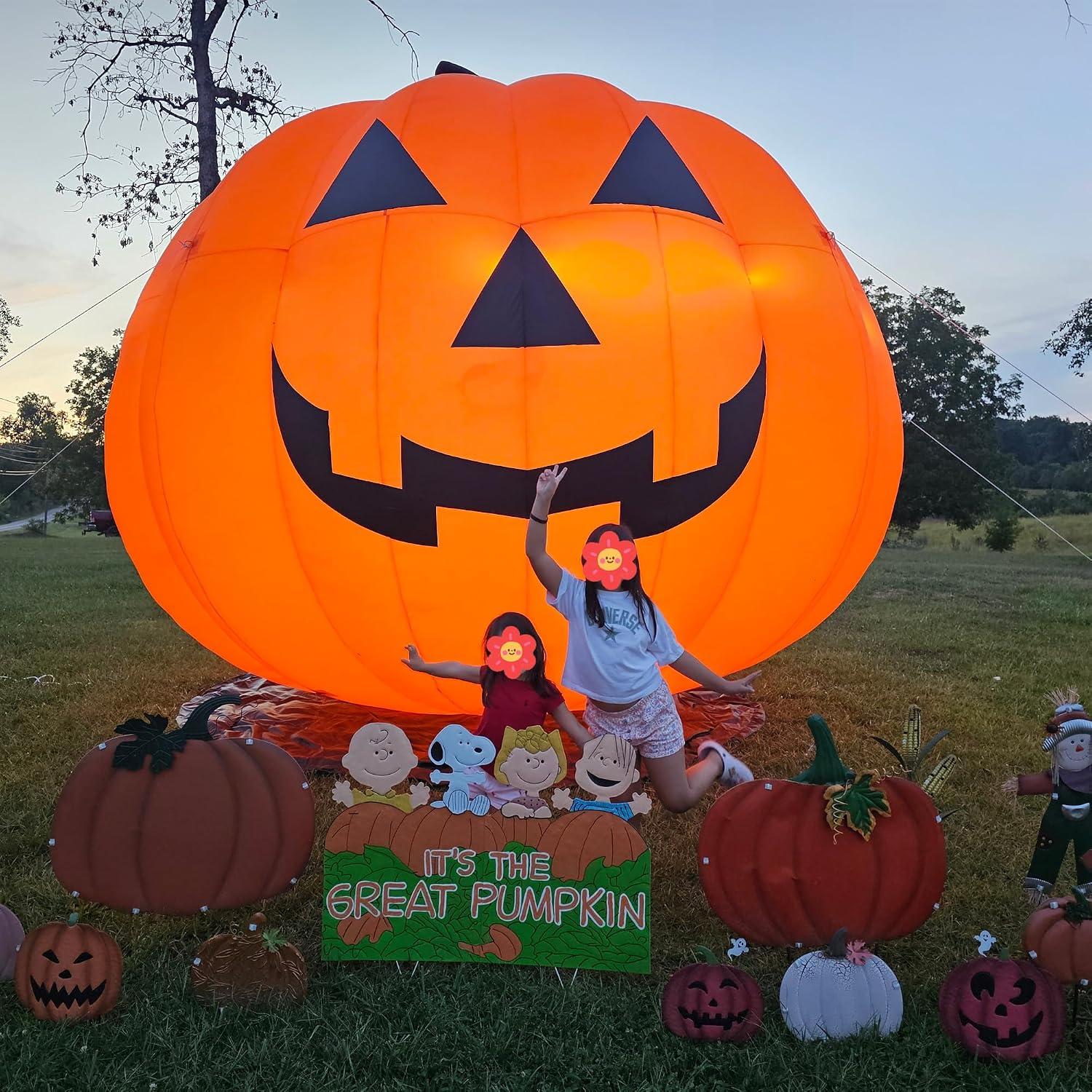 Giant 10Ft Halloween Inflatabl - đánh giá và giá Halloween Pumpkin Decor Led