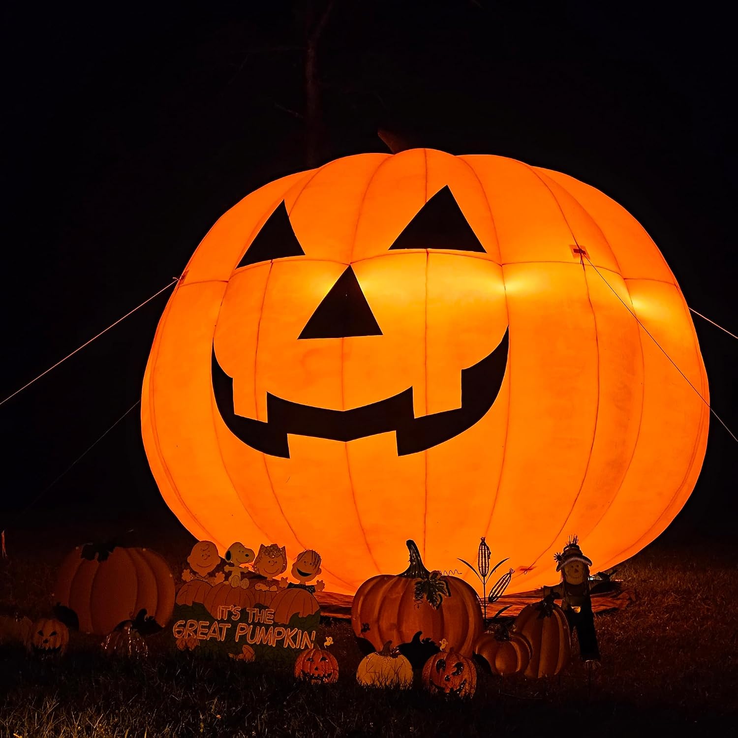 Giant 10Ft Halloween Inflatabl - đánh giá và giá Halloween Pumpkin Decor Led
