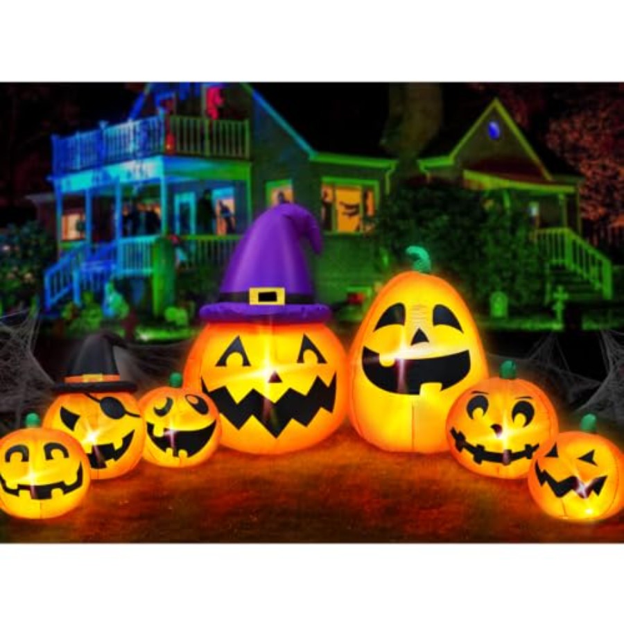 Outdoor Halloween inflatable p - đánh giá và giá Halloween Pumpkin Decor Led