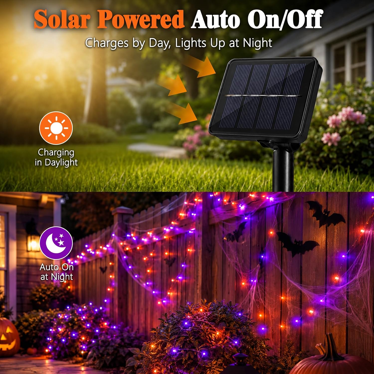 Halloween Solar Copper Wire St - đánh giá và giá Halloween Led String Lights Orange