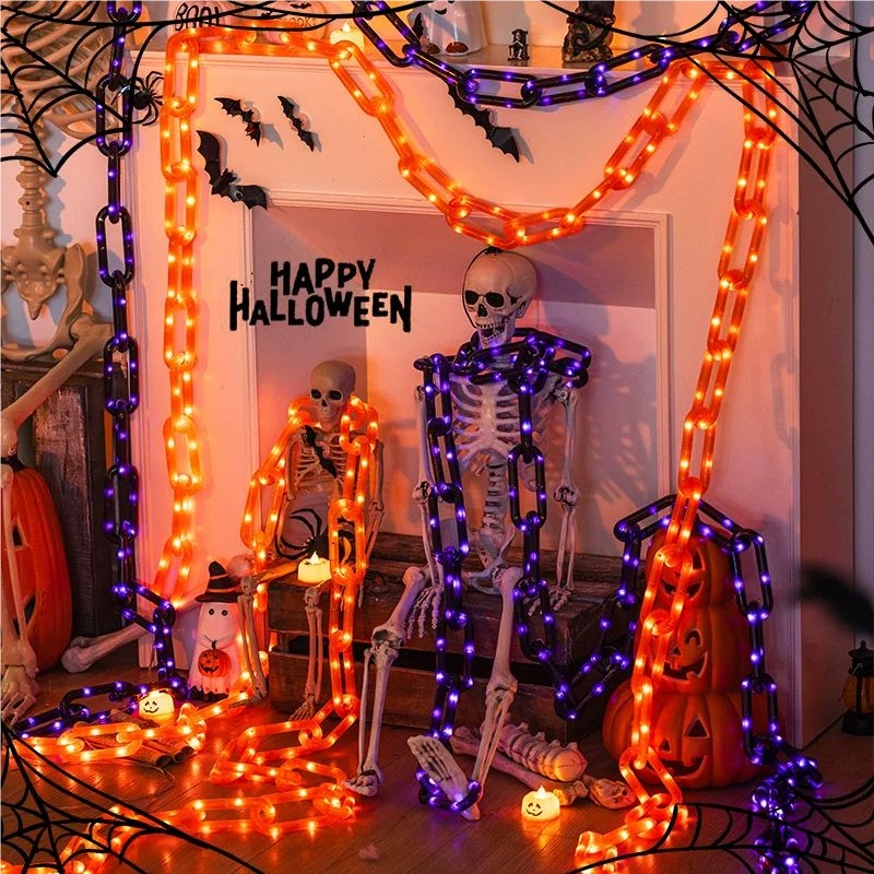 78.74in Halloween Outdoor Sola - đánh giá và giá Halloween Led String Lights Orange