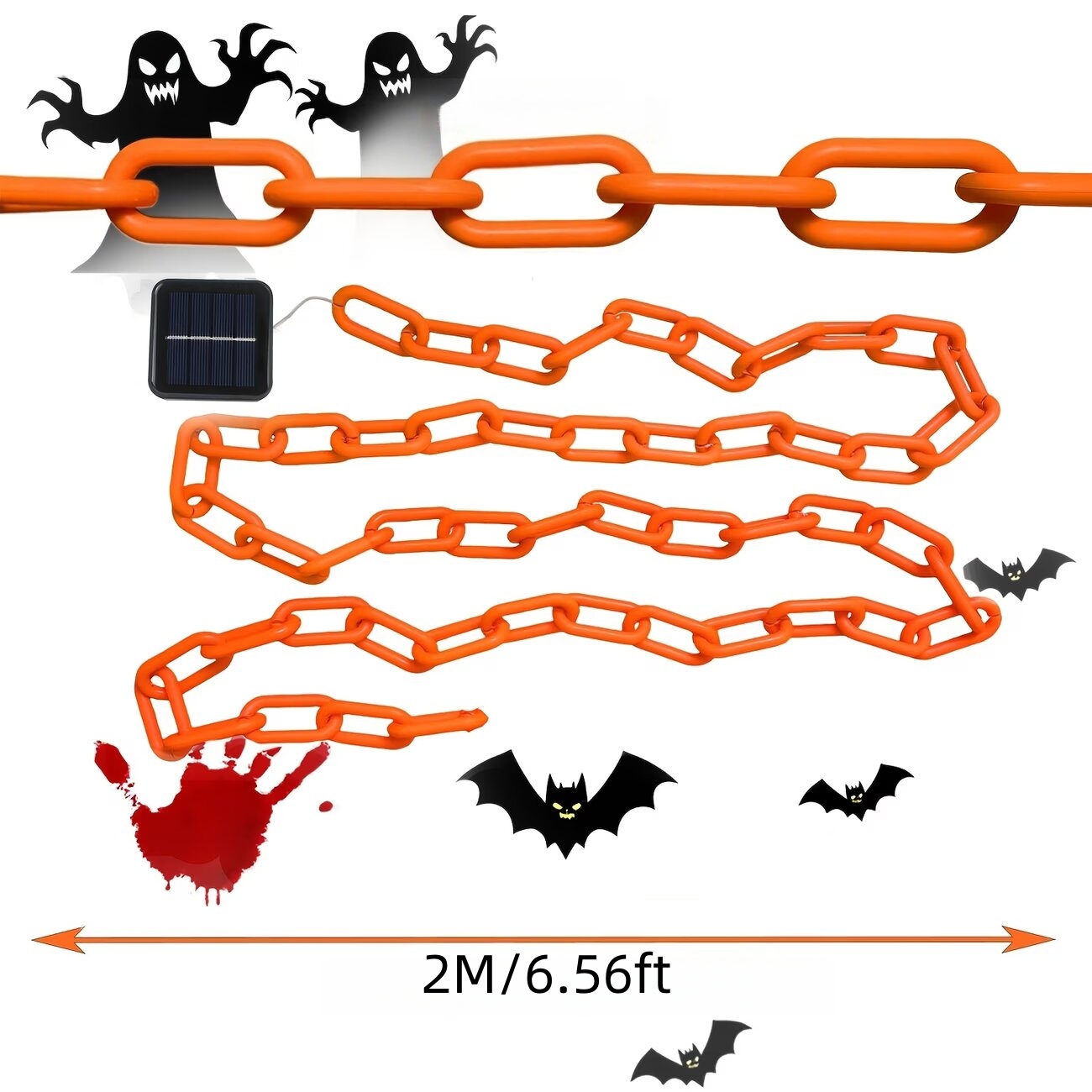 78.74in Halloween Outdoor Sola - đánh giá và giá Halloween Led String Lights Orange