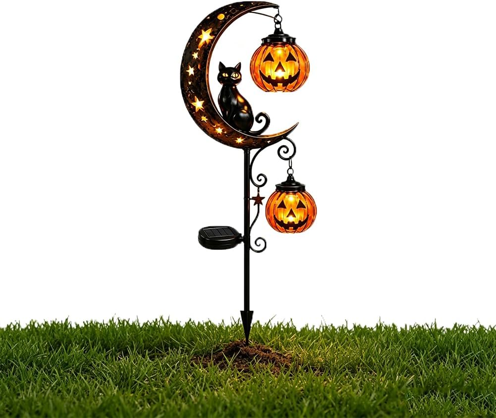 Solar Halloween Black Cat Pump - đánh giá và giá Pumpkin Lantern Halloween