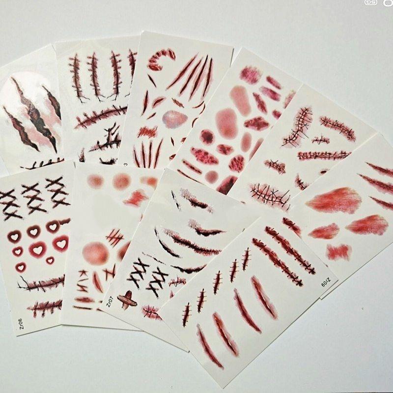 30pcs Halloween Tattoo Sticker - đánh giá và giá Spider Web Halloween Decoration