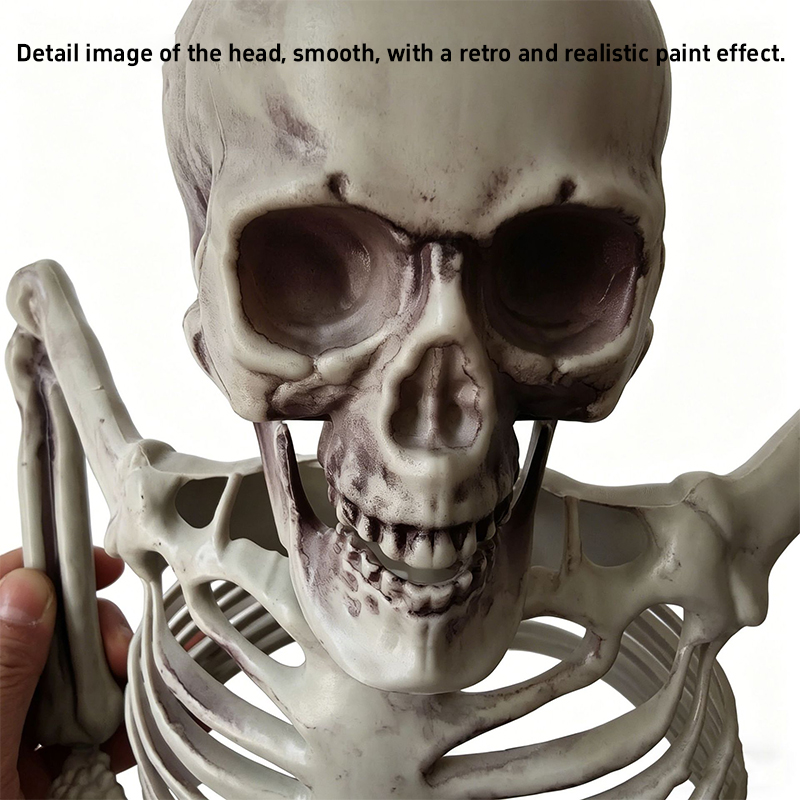 Horror Half Skeleton Skull Orn - đánh giá và giá Halloween Skeleton Decoration