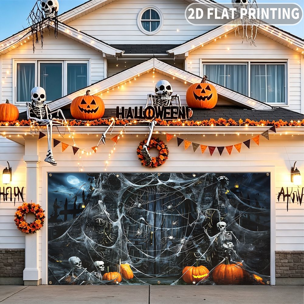 1pc 2D FLAT Halloween Party Ga - đánh giá và giá Spider Web Halloween Decoration