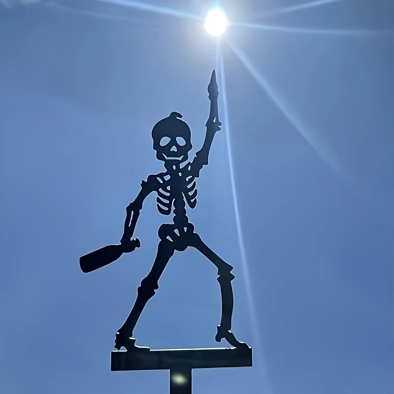 2D 1pc  Metal Portable Skeleto - đánh giá và giá Halloween Skeleton Decoration